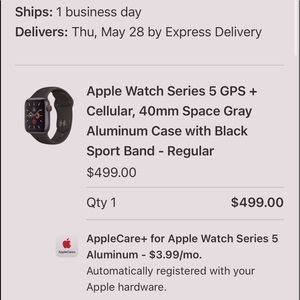 Series 5 Apple Watch. Perfect Condition. Rarely used.
